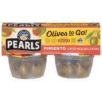 Musco Family Olive Co. Olives to Go Olives, Stuffed Manzanilla, Pimiento, 4 Each