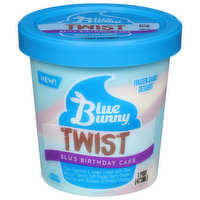 Blue Bunny Frozen Dairy Dessert, Blu's Birthday Cake, Twist, 1 Pint