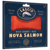 Lascco Salmon, Nova, Wild Caught, Keta, 3 Ounce