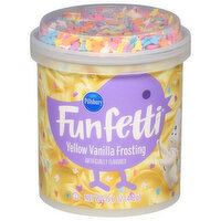 Pillsbury Funfetti Frosting, Yellow Vanilla, 15.6 Ounce