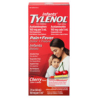 Infants' Tylenol Pain + Fever, 160 mg, Infants, Cherry Flavor, 2 Fluid ounce