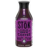 Stok Coffee Beverage, Cold Brew, Darker Roast, Extra Bold, Black, Un-Sweet, 48 Fluid ounce