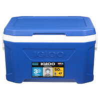 Igloo Cooler, Profile II, Blue, 50 Quart, 1 Each