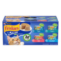 Friskies Pate Wet Cat Food Variety Pack, Seafood Favorites, 32 Each