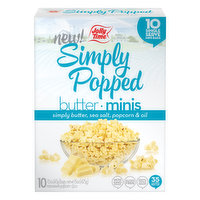 Jolly Time Simply Popped Popcorn, Microwave, Butter, Minis, 10 Each