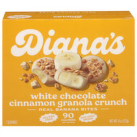 Diana's Bananas Gluten Free Cinnamon Granola Crunch  Frozen Fresh Fruit Bananas Bites, 8 Ounce