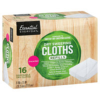Essential Everyday Sweeping Cloths, Dry, Unscented, Refills, 16 Each