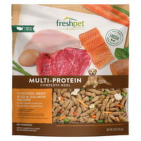 Freshpet Dog Food, Multi-Protein, Complete Meal, Chicken, Beef, Egg & Salmon Recipe, 3 Pound