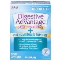 Digestive Advantage Daily Probiotics + Intensive Bowel Support, Capsules, 32 Each