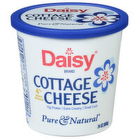 Daisy Pure & Natural Cottage Cheese, Small Curd, 4% Milkfat Minimum, 24 Ounce