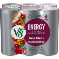 V8® +Energy® Black Cherry Energy Drink, 48 Fluid ounce