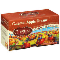 Celestial Seasonings Herbal Tea, Caffeine Free, Caramel Apple Dream, Tea Bags, 18 Each