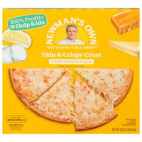 Newman's Own Pizza, Thin and Crispy Crust, Four Cheese, 16 Ounce