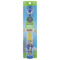 Firefly Clean N' Protect Toothbrush, with Cover, Power, Sonic the Hedgehog, 1 Each