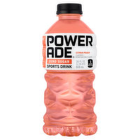 Powerade Sports Drink, Zero Sugar, Citrus Peach, 28 Fluid ounce