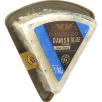 Castello Cheese, Danish Blue 60+, Extra Creamy, 4.4 Ounce