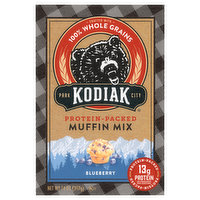 Kodiak Muffin Mix, Protein-Packed, Blueberry, 14 Ounce