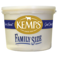 Kemps Ice Cream, Reduced Fat, New York Vanilla, Family Size, 1 Gallon
