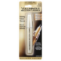 L'Oreal Voluminous Million Lashes Mascara, Blackest Black 635, 0.3 Ounce