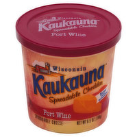 Kaukauna Cheese, Spreadable, Cheddar, Port Wine, 6.5 Ounce