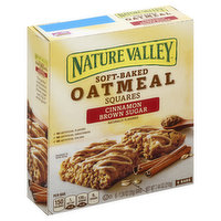 Nature Valley Oatmeal Squares, Cinnamon Brown Sugar, Soft-Baked, 6 Each