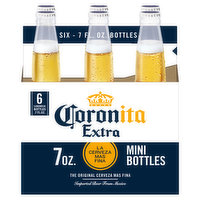 Coronita Extra Beer, Mini Bottles, 6 Each