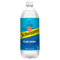Schweppes Club Soda, 33.8 Fluid ounce