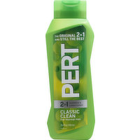 Pert Shampoo & Conditioner, 2 in 1, Classic Clean, for Normal Hair, 25.4 Ounce