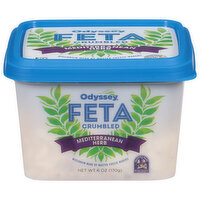 Odyssey Feta, Mediterranean Herb, Crumbled, 6 Ounce