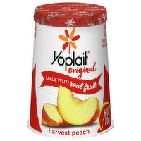 Yoplait Original Yogurt, Low Fat, Harvest Peach, 6 Ounce