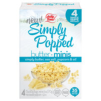 Jolly Time Simply Popped Microwave Popcorn, Butter, Minis, 4 Each