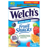 Welch's Fruit Snacks, Mixed Fruit, Family Size, 40 Each