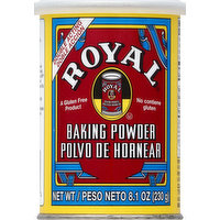 Royal Baking Powder, Double Acting, 8.1 Ounce