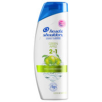 Head & Shoulders Shampoo + Conditioner, Green Apple, 2 in 1, 13.5 Ounce