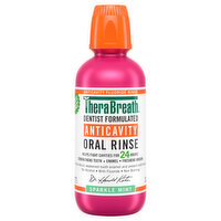 TheraBreath Oral Rinse, Anticavity, Sparkle Mint, 16 Fluid ounce