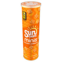 SunChips Snacks, Whole Grain, Minis, Harvest Cheddar Flavored, 3.75 Ounce