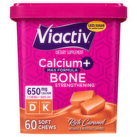 Viactiv Calcium + Bone Strengthening, Rich Caramel, Max Formula, 60 Each