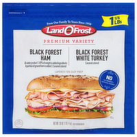 Land O'Frost Ham/White Turkey, Black Forest, Premium Variety, 20 Ounce