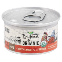 Beyond Cat Food, Organic, Pate, Chicken & Sweet Potato Recipe, 3 Ounce