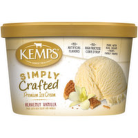 Kemps Simply Crafted Ice Cream, Premium, Heavenly Vanilla, 1.5 Quart