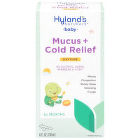 Hyland's Naturals Mucus + Cold Relief, Daytime, Baby, 4 Fluid ounce