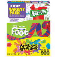 Fruit Roll-Ups Fruit Flavored Snacks, Fruit Fusion Assorted Flavors, Variety Pack, 16 Each