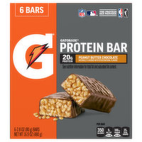 Gatorade Protein Bar, Peanut Butter Chocolate, 6 Each