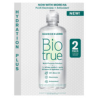 Biotrue Hydration Plus Multi-Purpose Solution, 2 Pack, 2 Each