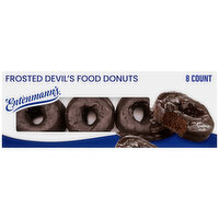 Entenmann's Devil's Food Donuts- Full Sized Donuts, 8  count, 17.5 oz, 8 Each