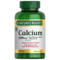 Nature's Bounty Calcium, 1200 mg, Softgels, 120 Each