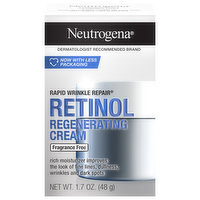 Neutrogena Regenerating Cream, Retinol, Fragrance Free, 1.7 Ounce