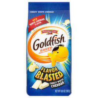 Goldfish Baked Snack Crackers, Cheesy White Cheddar, 6.6 Ounce