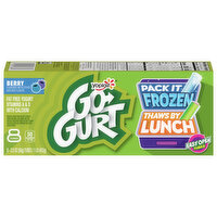 Go-Gurt Yogurt, Fat Free, Berry, 8 Each