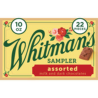 Whitman's Sampler Milk and Dark Chocolates, Assorted, 22 Each